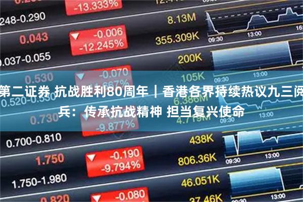 第二证券 抗战胜利80周年｜香港各界持续热议九三阅兵：传承抗战精神 担当复兴使命